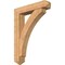 Ekena Millwork Thorton Arts and Crafts Smooth Bracket w/ Offset Brace, Western Red Cedar, 7 1/2"W x 36"D x 48"H BKT0806X36X48THR03SWR - alternate 1